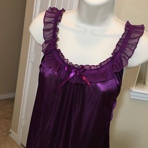 Purple Babydoll Lingerie Top NWOT